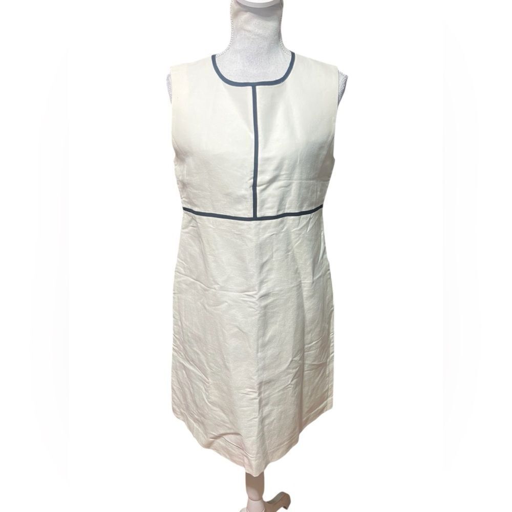 ‘S Max Mara White A-Line linen Dress